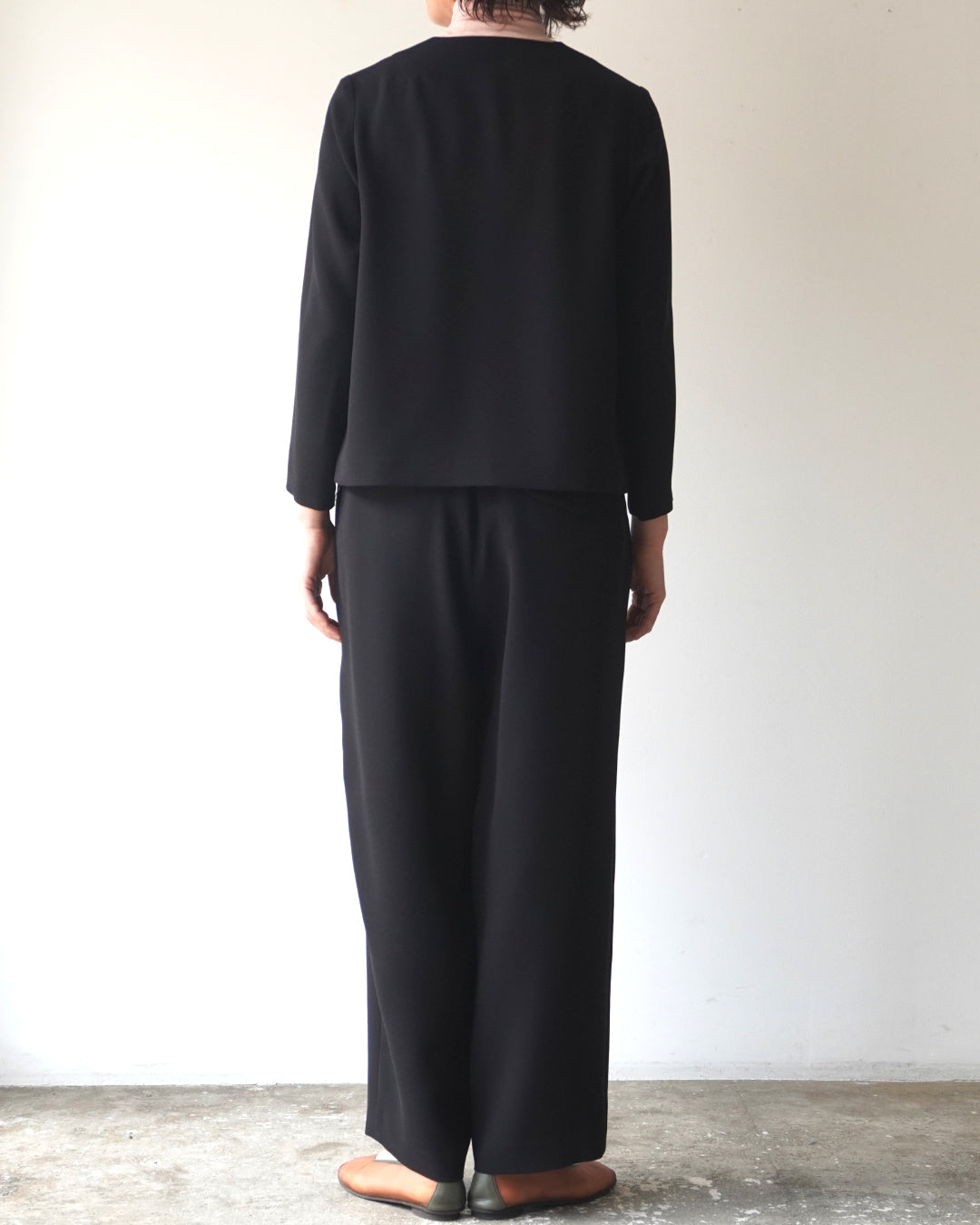 ゴーシュ ストレッチブラック ワイドパンツ【正規販売店】服 通販