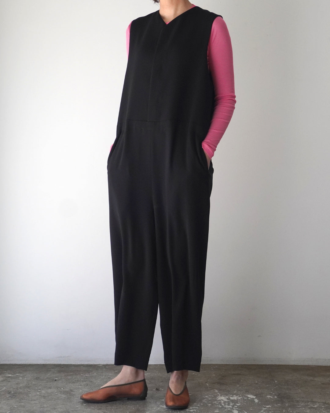 ゴーシュ バックサテンブラックサロペット【正規販売店】 通販 服