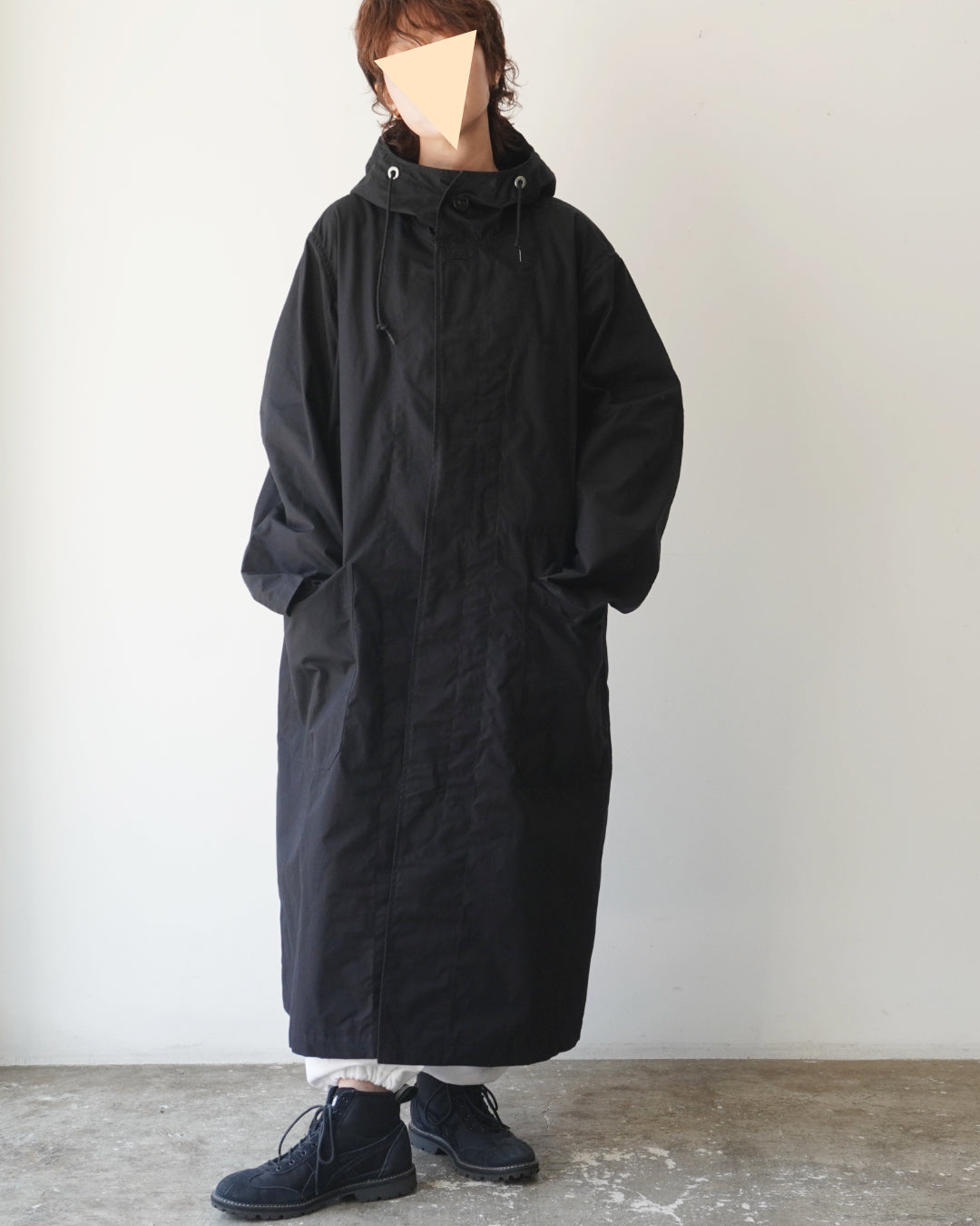 TUKI hooded coat / size4 / black