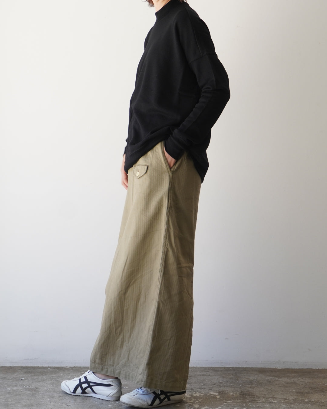 ゴーシュ スレンヘリンボン ワイドパンツ / 4色 通販【正規販売店】服 ゴーシュ スレンヘリンボン ワイドパンツ / 4色 通販【正規販売店】服