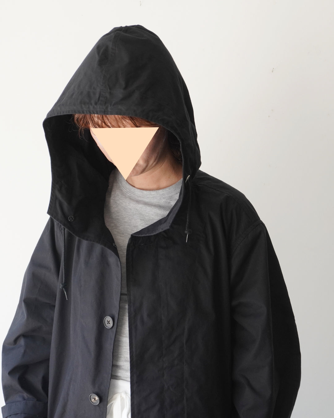 TUKI hooded coat / size4 / black