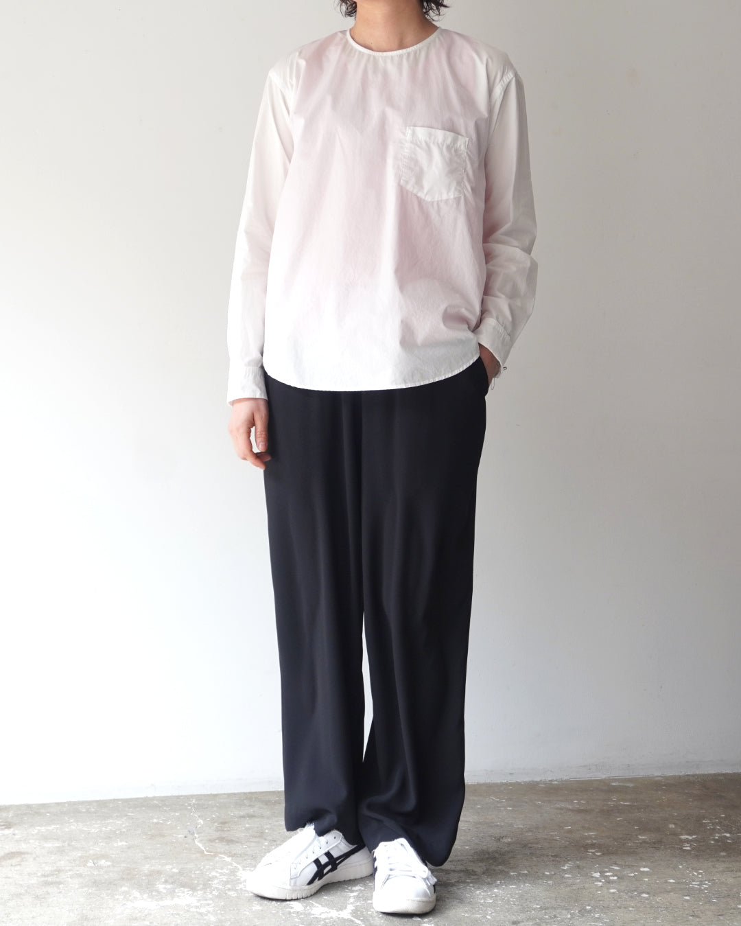 ゴーシュ 80/1タイプライター 丸首 ブラウス【正規販売店】 通販 服