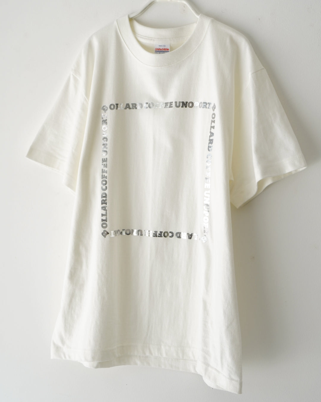 【銀箔】ロゴフレーム Tシャツ【2色】BOLLARD COFFEE