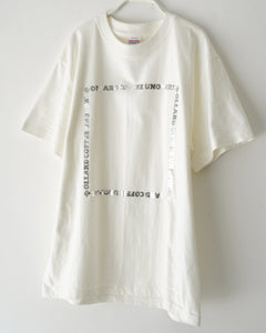 【銀箔】ロゴフレーム Tシャツ【2色】BOLLARD COFFEE