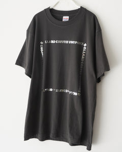【銀箔】ロゴフレーム Tシャツ【2色】BOLLARD COFFEE