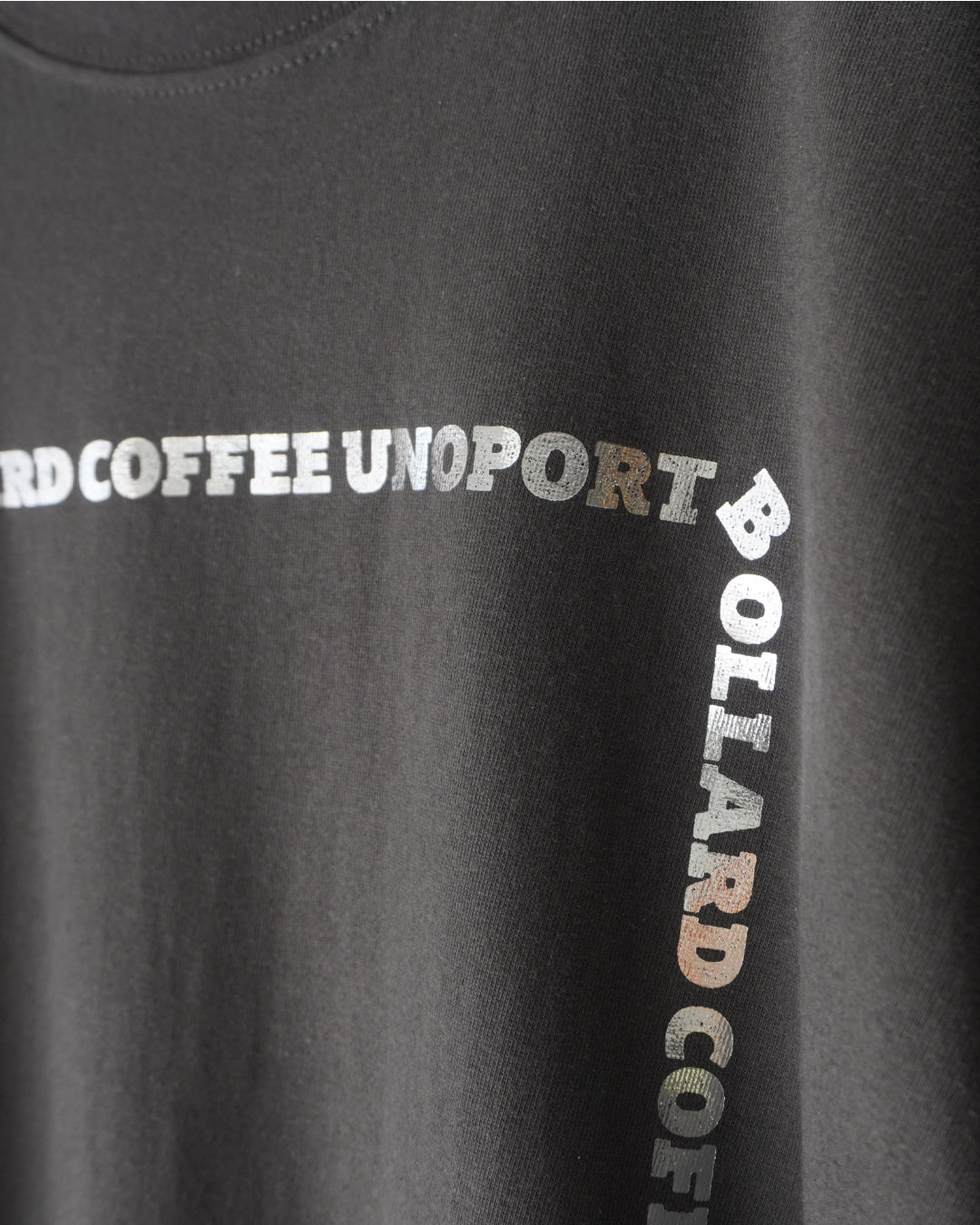 【銀箔】ロゴフレーム Tシャツ【2色】BOLLARD COFFEE