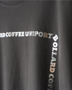 【銀箔】ロゴフレーム Tシャツ【2色】BOLLARD COFFEE