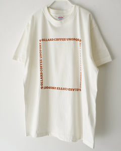 ロゴフレーム Tシャツ【3色】BOLLARD COFFEE