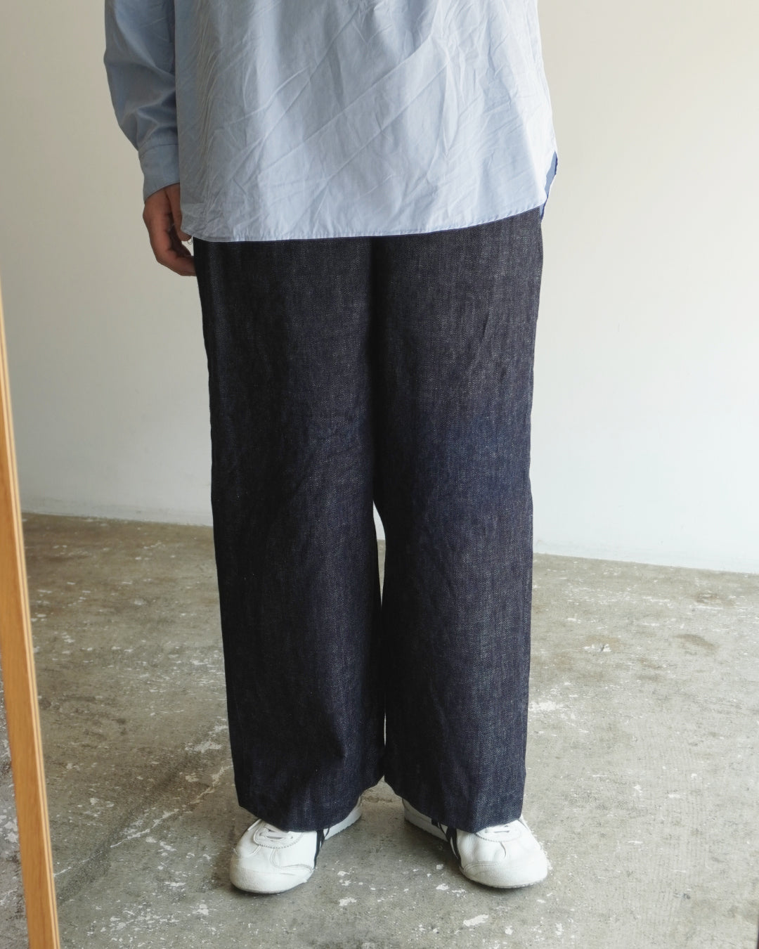 ゴーシュ セルベッジデニム ワイドパンツ