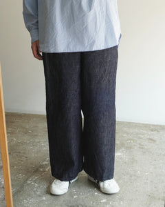 ゴーシュ セルベッジデニム ワイドパンツ
