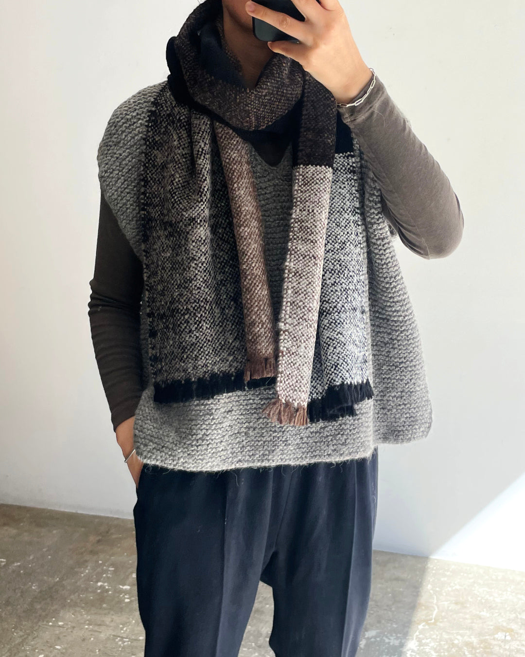 ゴーシュ ベビーアルパカウールストール 服 通販 ストール マフラー