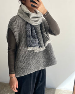 ゴーシュ　ベビーアルパカストール　ブラック ゴーシュ ベビーアルパカウールストール 服 通販 ストール