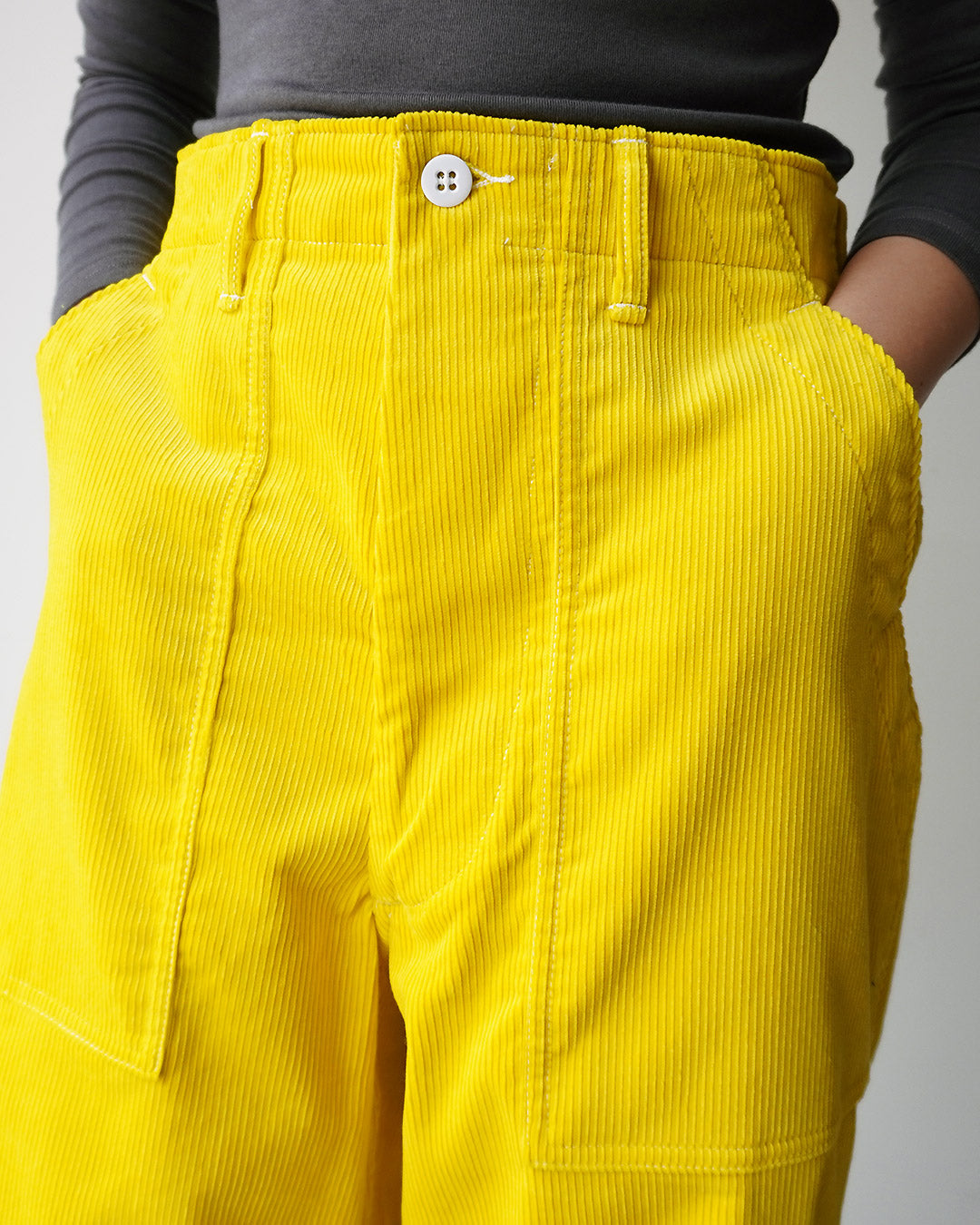 TUKI baker pants / yellow / 9 wale corduroy / size0