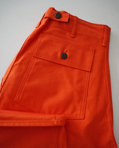 TUKI baker pants / orange / 2 ply sateen