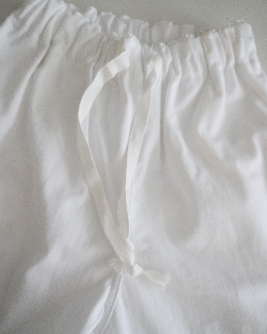TUKI gum pants / white / solid twill / size1,2