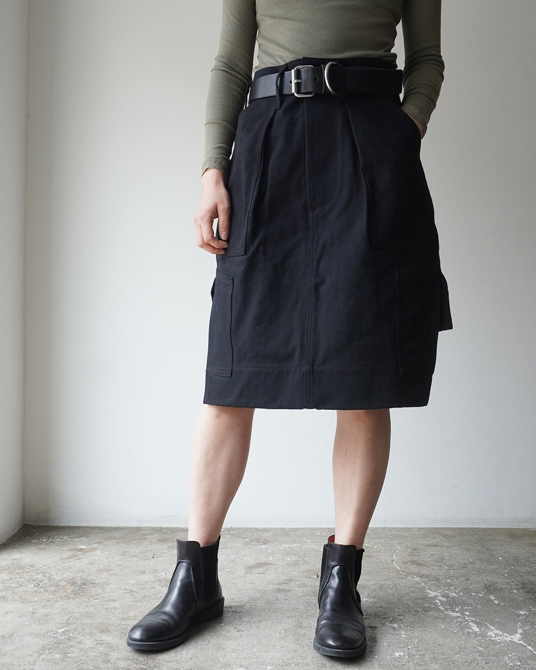TUKI combat skirt / black