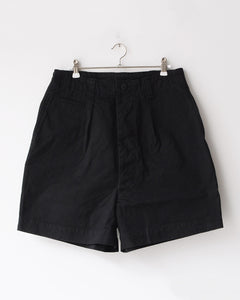 TUKI field shorts / black / solid twill G/D