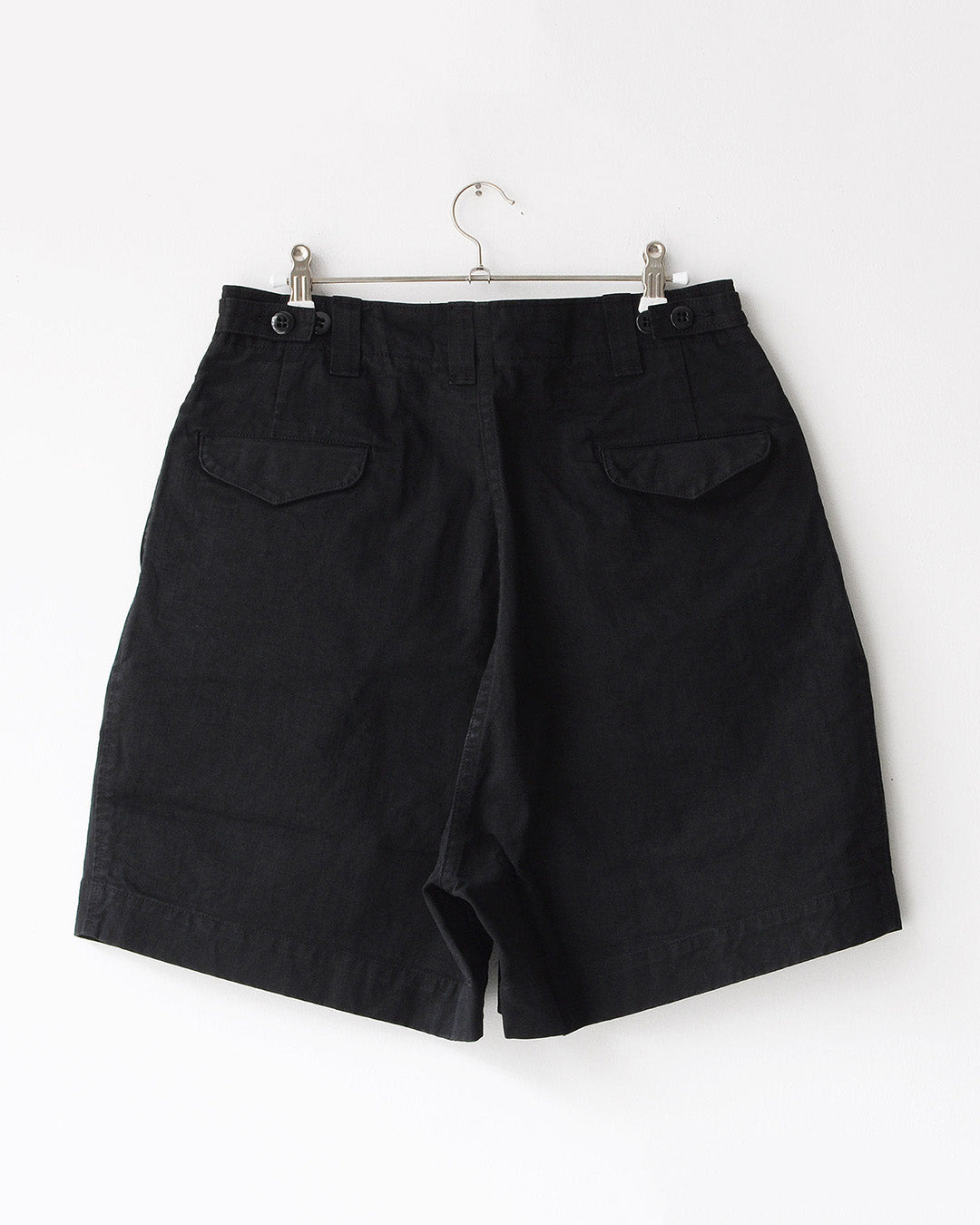 TUKI field shorts / black / solid twill G/D