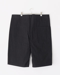 TUKI big shorts / blue black / high count denim